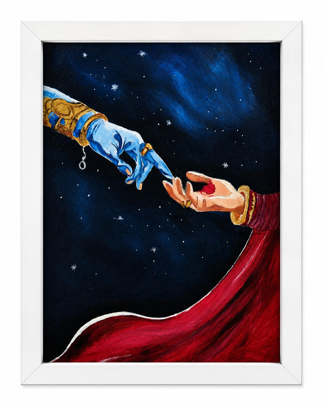 Radha Krishna Divine Hands